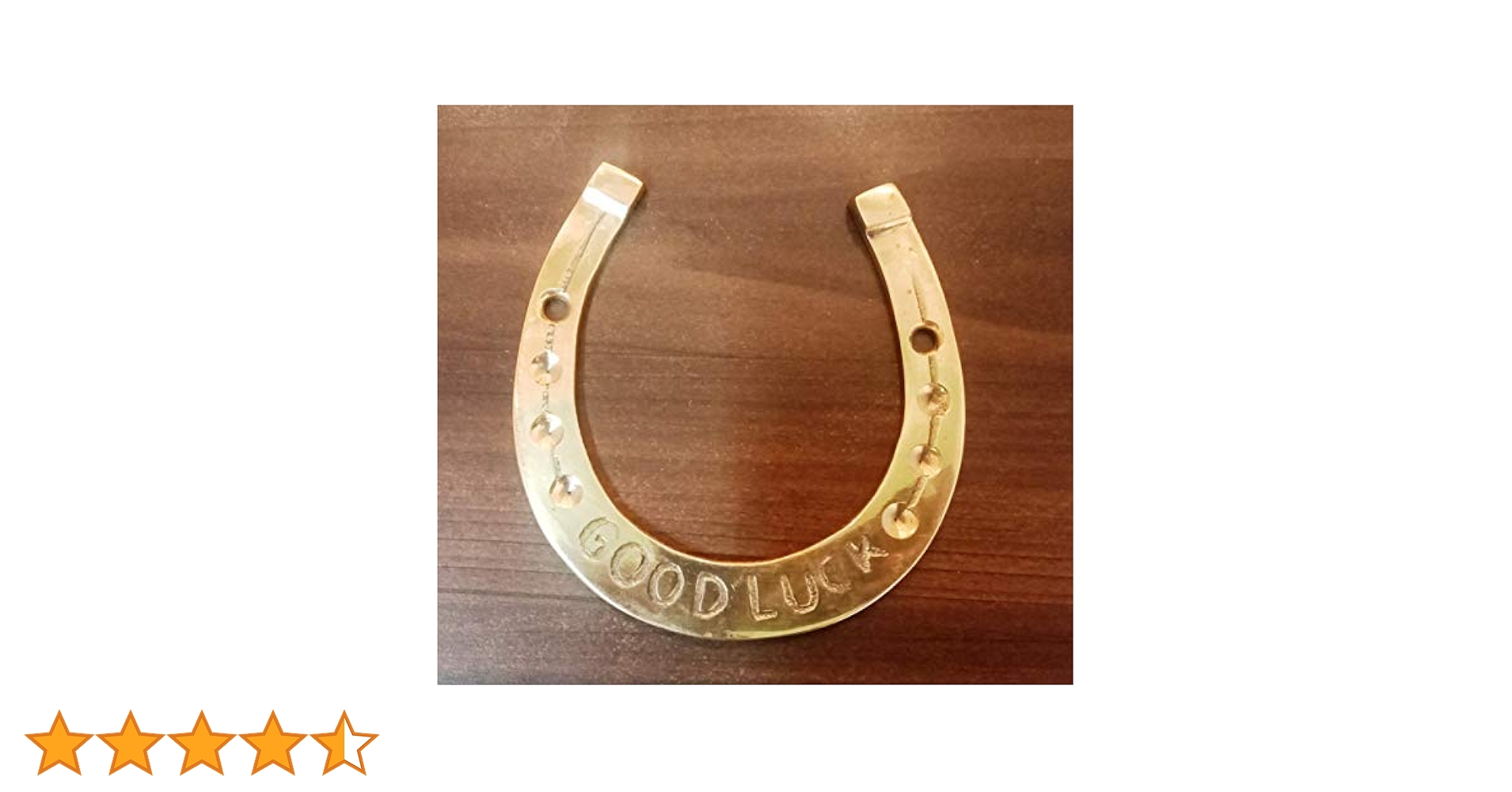 diollo Vintage Brass Good Luck, Equestrian Horseshoes, Brass